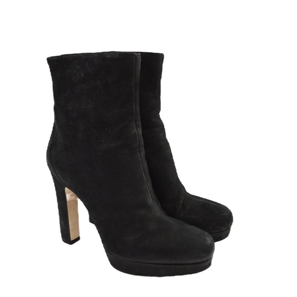 Miu Miu Platform Leather Boot #205-76 - Picture 1 of 5